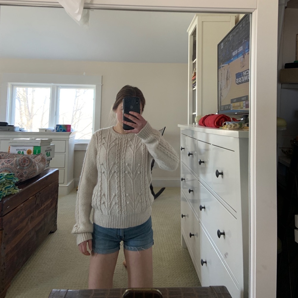 nwot boden cream sweater